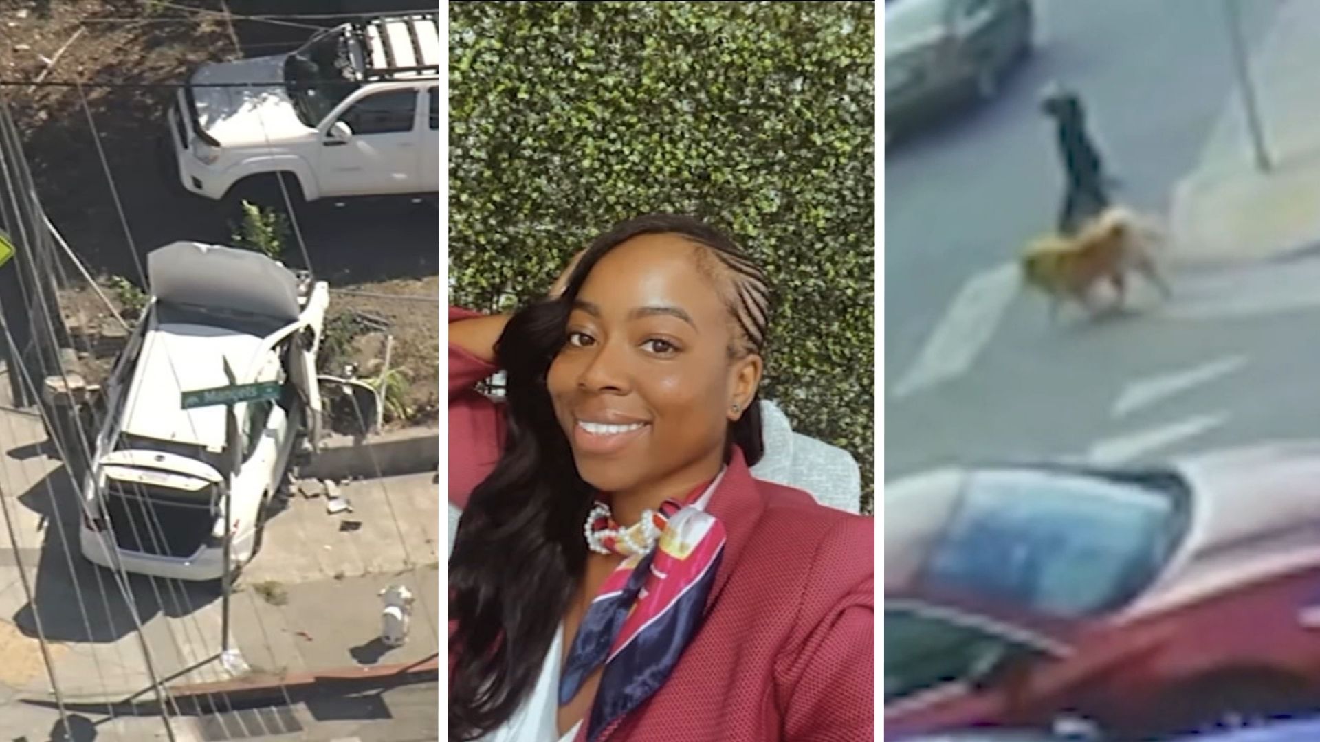 Oakland, California woman Kiara Bowling relearns to walk and speak after near-fatal crash involving kid drivers
— ABC7 Chicago (WLS-TV)
